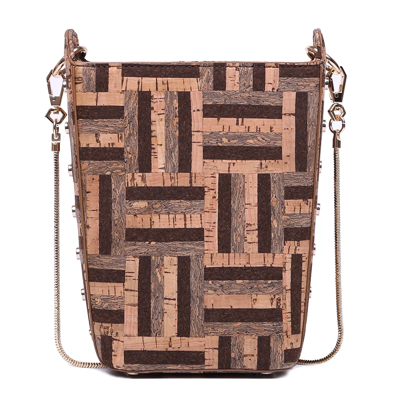 Винтажная Женская сумочка из натуральной пробки дизайнерские роскошные сумки на