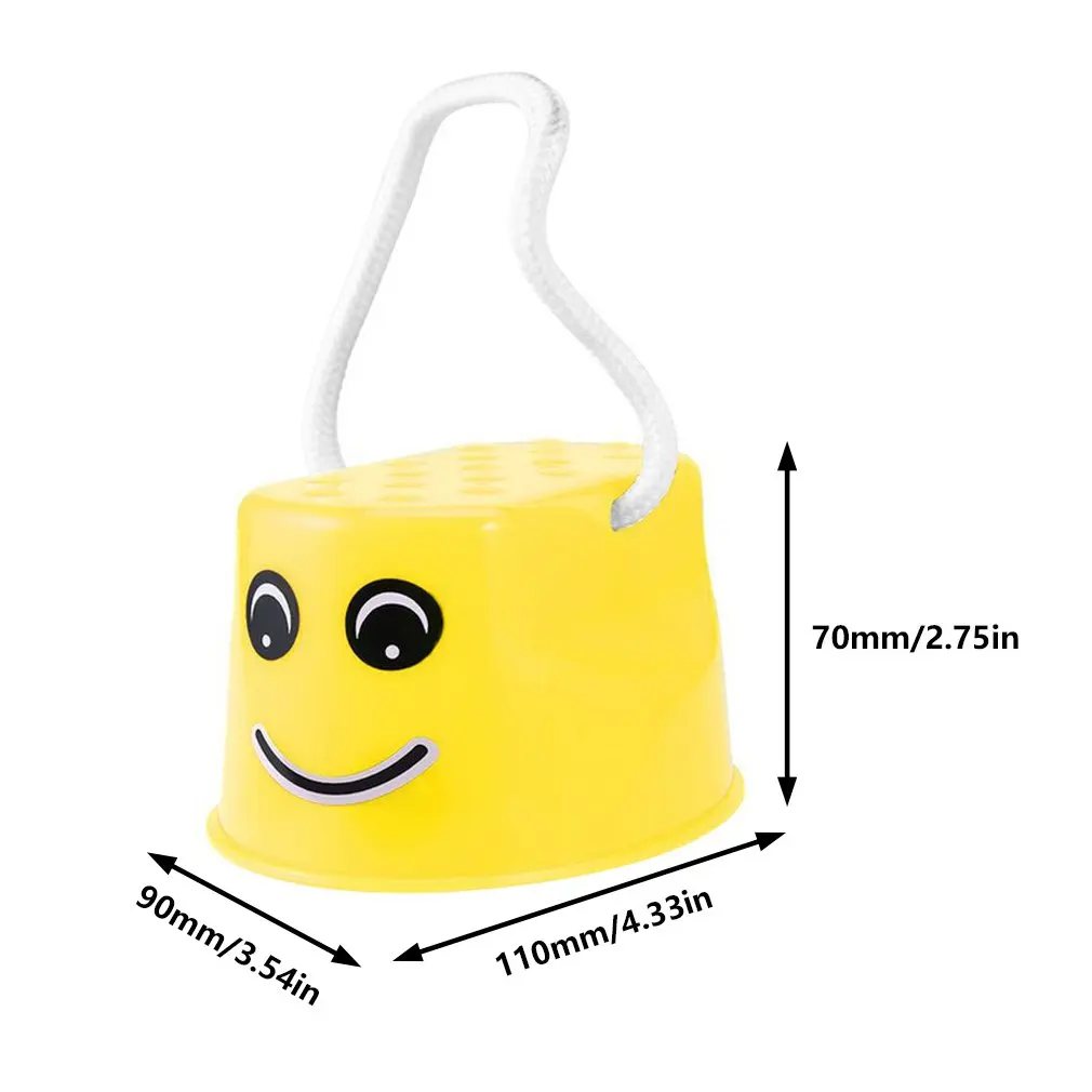 

OCDAY 7 Colors Walk Stilt Jump Toy Plastic Smile Face Pattern Children Outdoor Fun Sports Balance Training Toy Best Gift