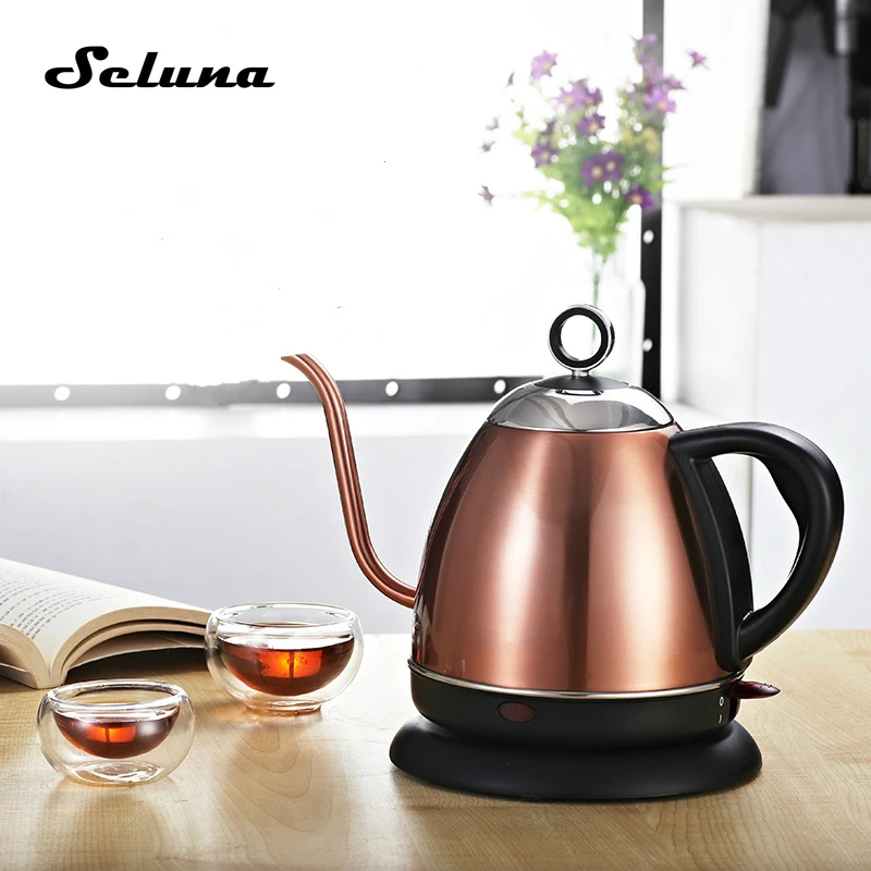 1L гусиная шея чайник Электрический бойлер газовый котел водонагреватель