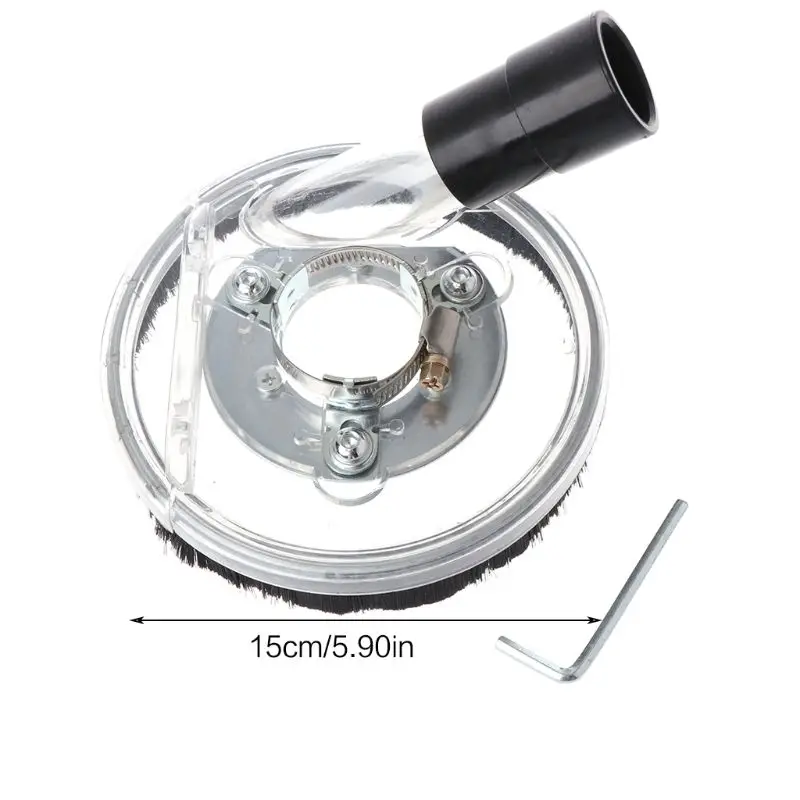 

RipengPI Dust Shroud Kit Dry Grinding Cover Tool For Angle Hand Grinder Clear Tool 80-125mm