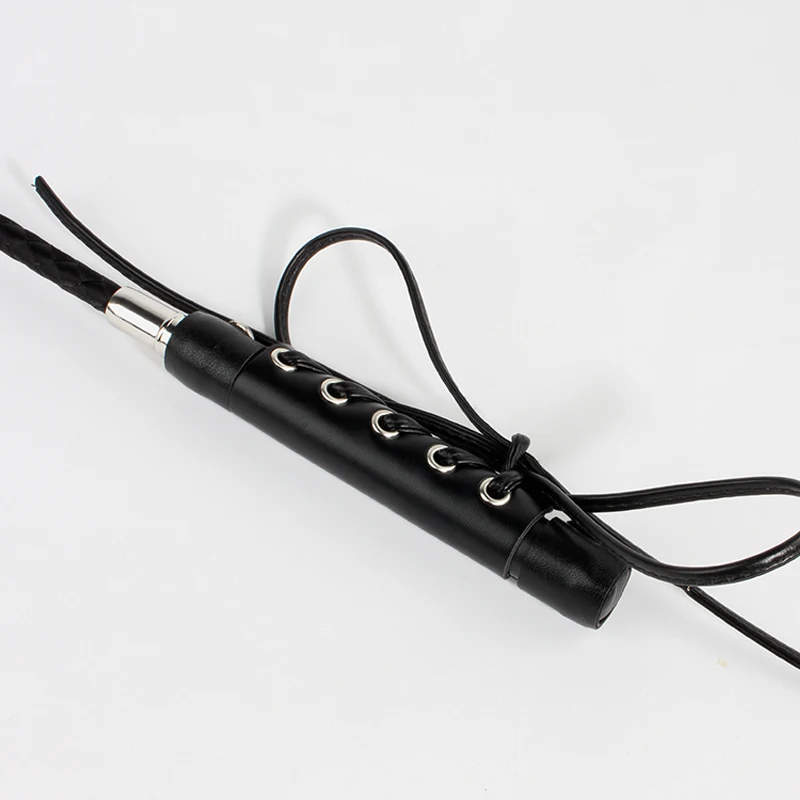 60 см секс бондаж плетка из кожи и ПУ с ручкой в виде меча Lash Фетиш флоггер Лошадь