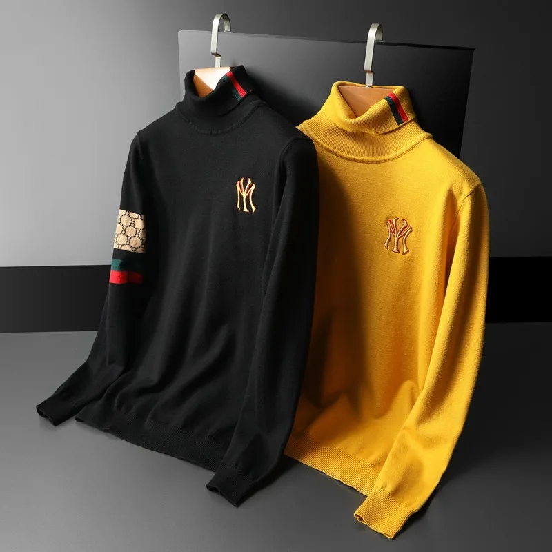 Высококачественный Роскошный дизайнерский брендовый свитер с вышивкой мужская