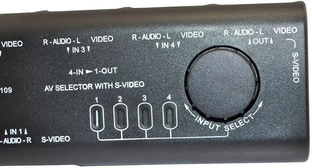 4x1 аудио видео переключатель сигналов S-Video Splitter с RCA кабель для VCD DVD Камера игра