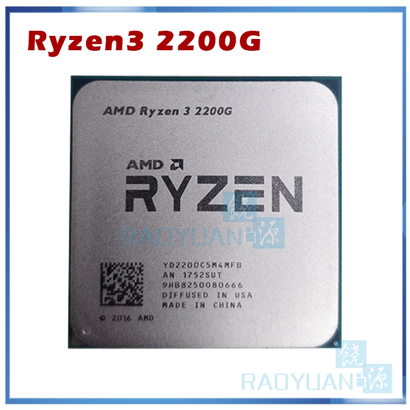 Четырехъядерный процессор AMD Ryzen 3 2200G R3 PRO 5 ГГц 65 Вт YD2200C5M4MFB YD220BC5M4MFB разъем