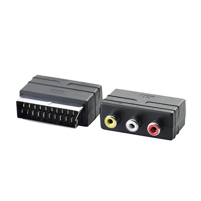 Адаптер для аудио и видеокабеля RGB Scart на 3 RCA PS4 / WII DVD VCR|Кабели USB| |