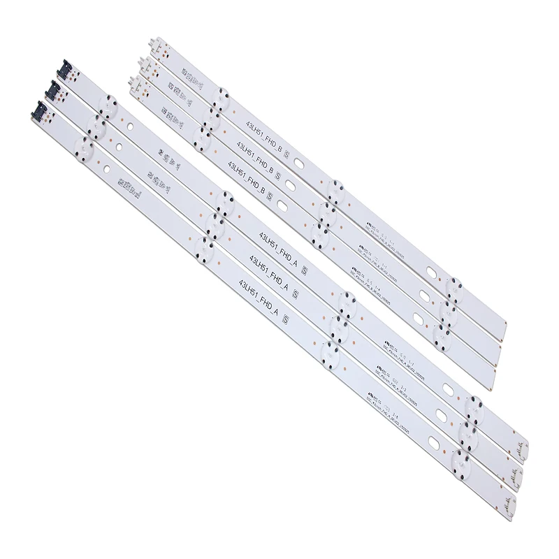 Новый комплект из 6 светодиодный ных лент для подсветки LG 43LH5700 43LH51_FHD_A 43LH51_FHD_B