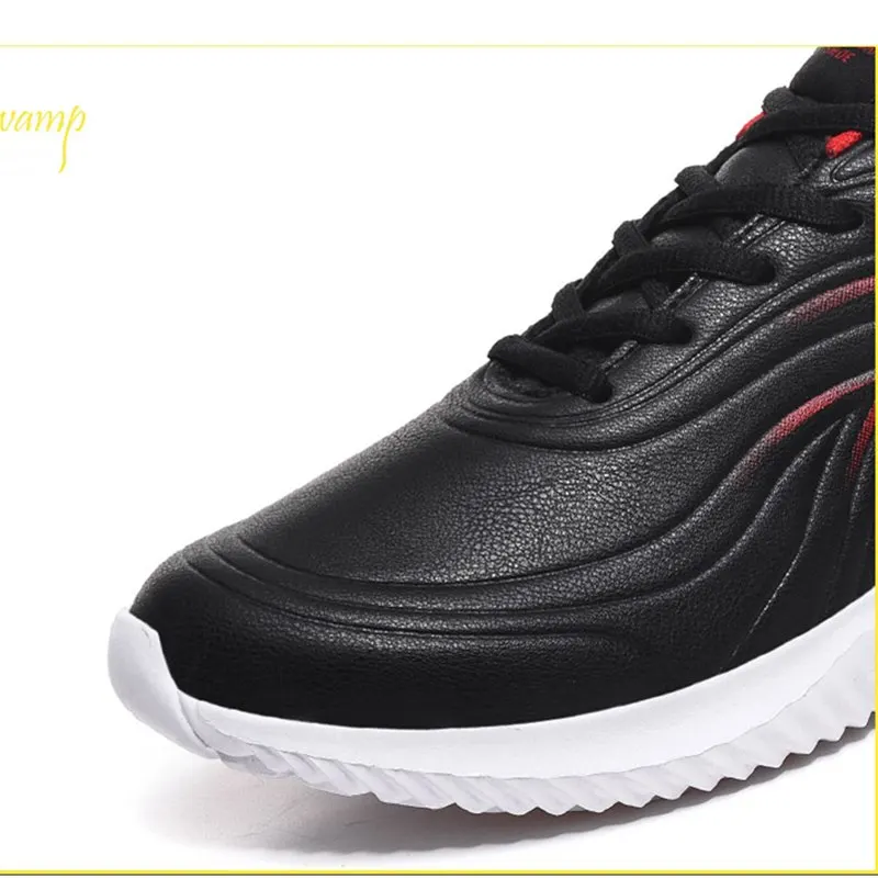 Легкие мужские кроссовки из дышащей искусственной кожи Нескользящая спортивная