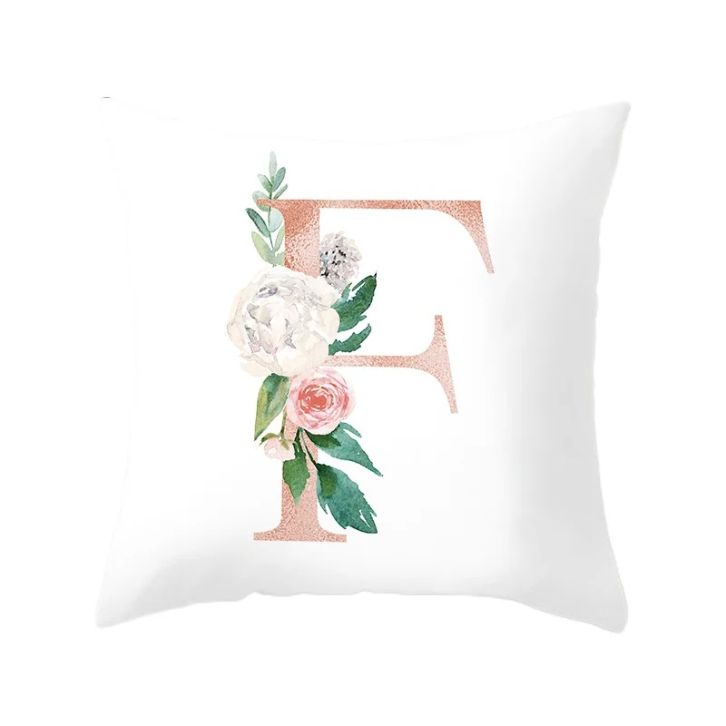 

Valentine's Day Pillow Cover Nordic Ins Wind Pink Letter Peach Skin Sofa Cushion