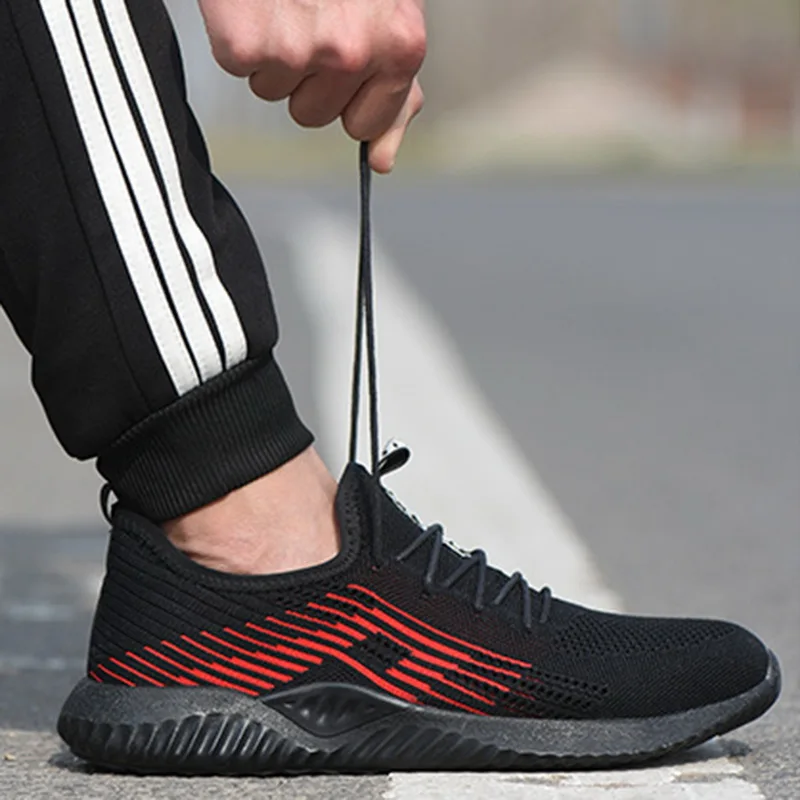 Мужские и женские ботинки безопасности со стальным носком воздухопроницаемая