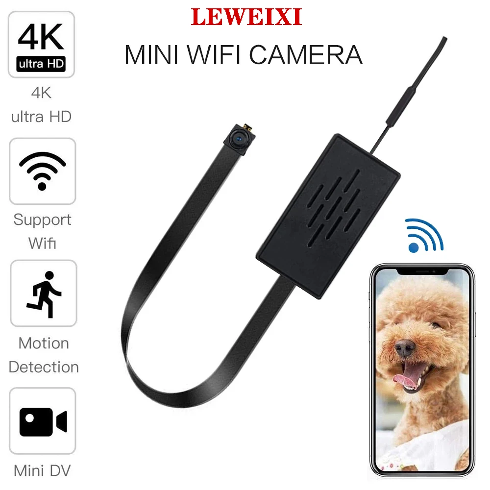 

Portable Mini WiFi DIY Camera 1080P Wireless Nanny Home Security Mini Camera Remote View P2P Wireless Network Camera Hide TF