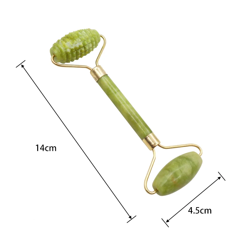 

Facial Massage Roller Guasha Board Double Heads Jade Stone Face Lift Body Skin Relaxation Slimming Beauty Neck Thin Lift