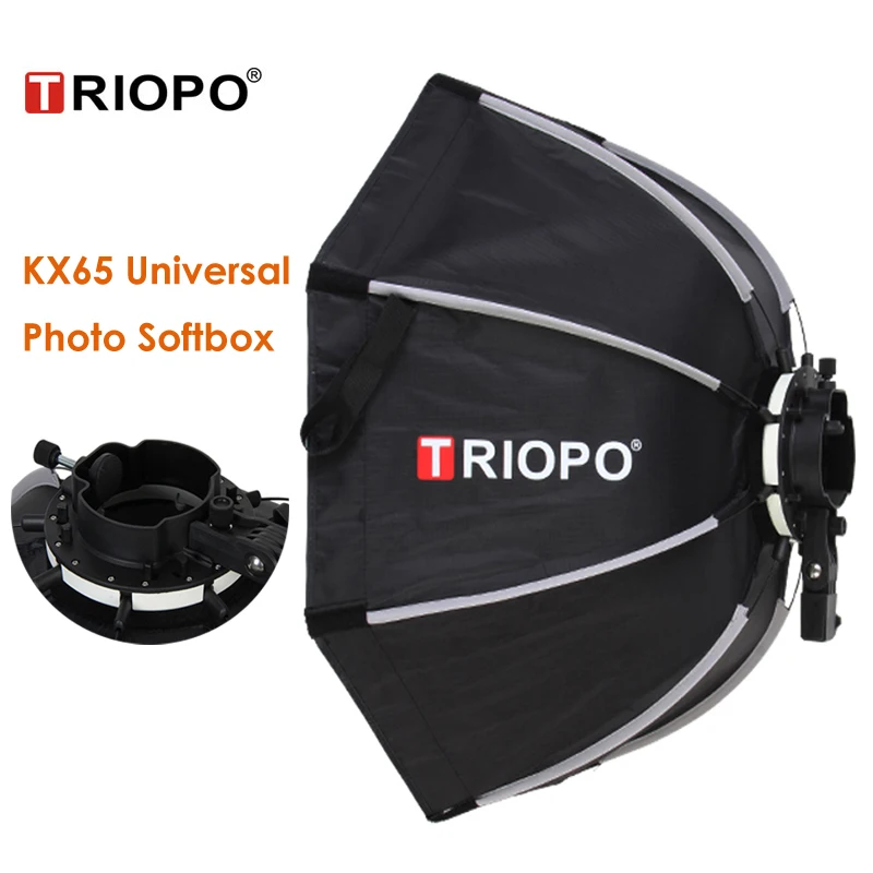 Универсальный восьмиугольный Зонт Triopo KX65 Speedlite для фотосъемки Yongnuo YN560IV 568 Godox AD200