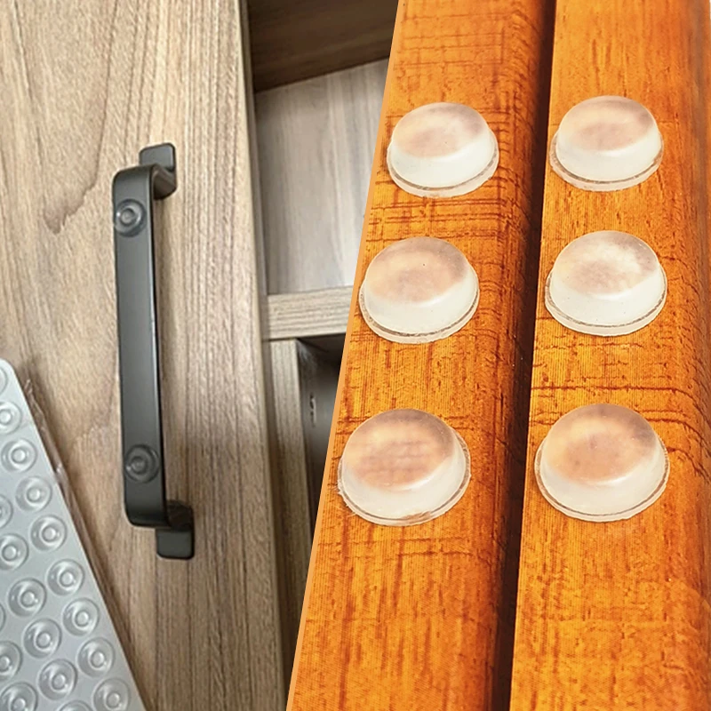self adhesive anti collision particle door stopper silicon rubber kitchen cabinet self adhesive stop damper buffer door bumper free global shipping