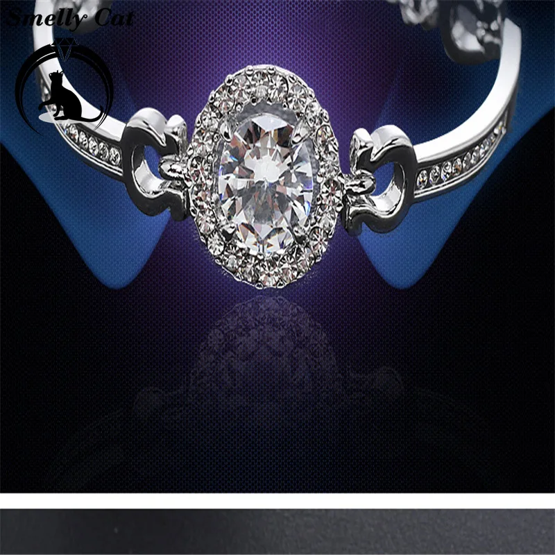 Вонючий кот инкрустированный Циркон Кристалл браслет простой сплав ювелирные