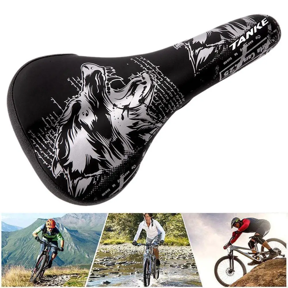 

Bicycle Saddle Thicken Sponge Cushion PU Leather Breathable Shockproof Non-slip MTB Bike Seat Cycling Accessories