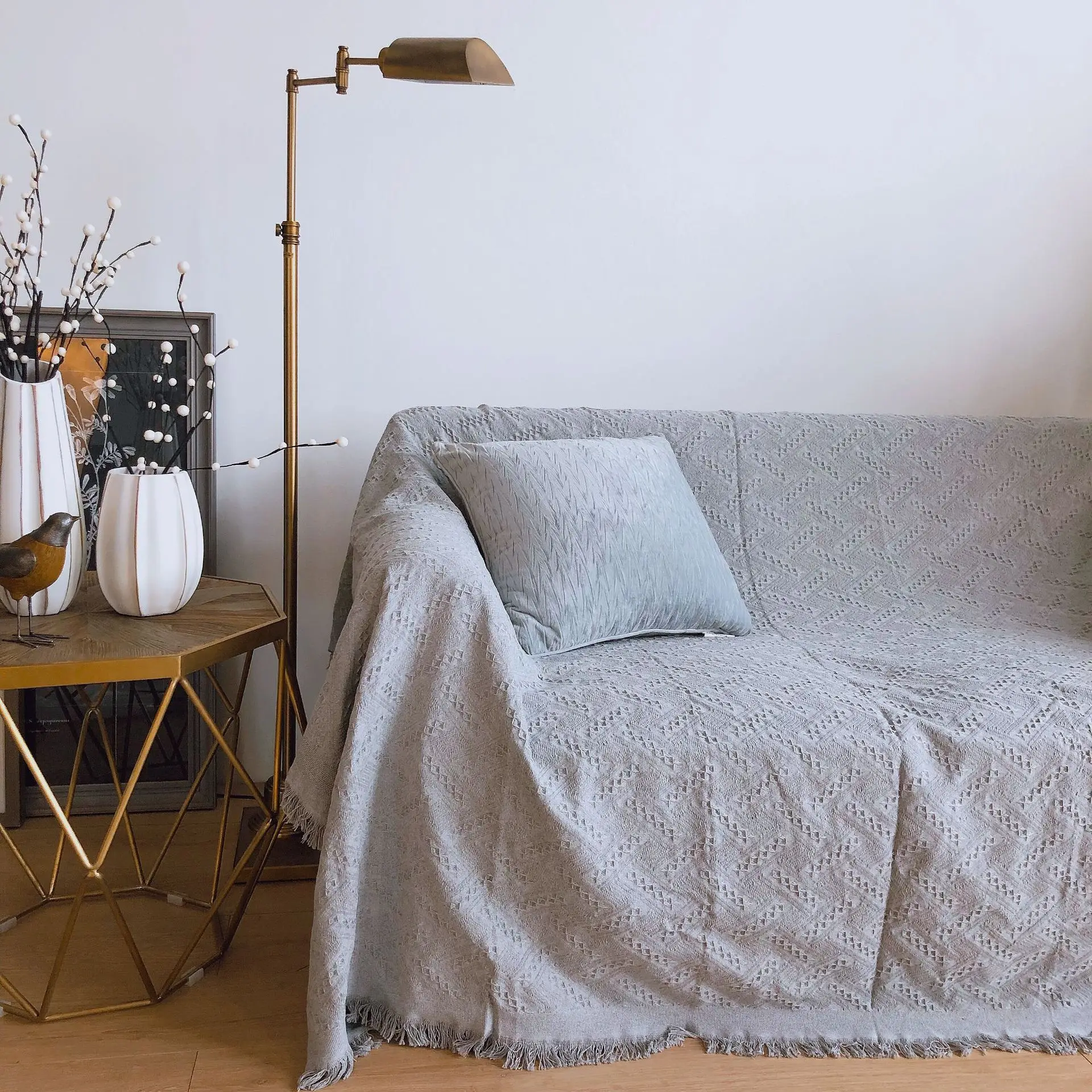 Aggcual чисто белое одеяло для дивана Японский портативный покрывало кровати