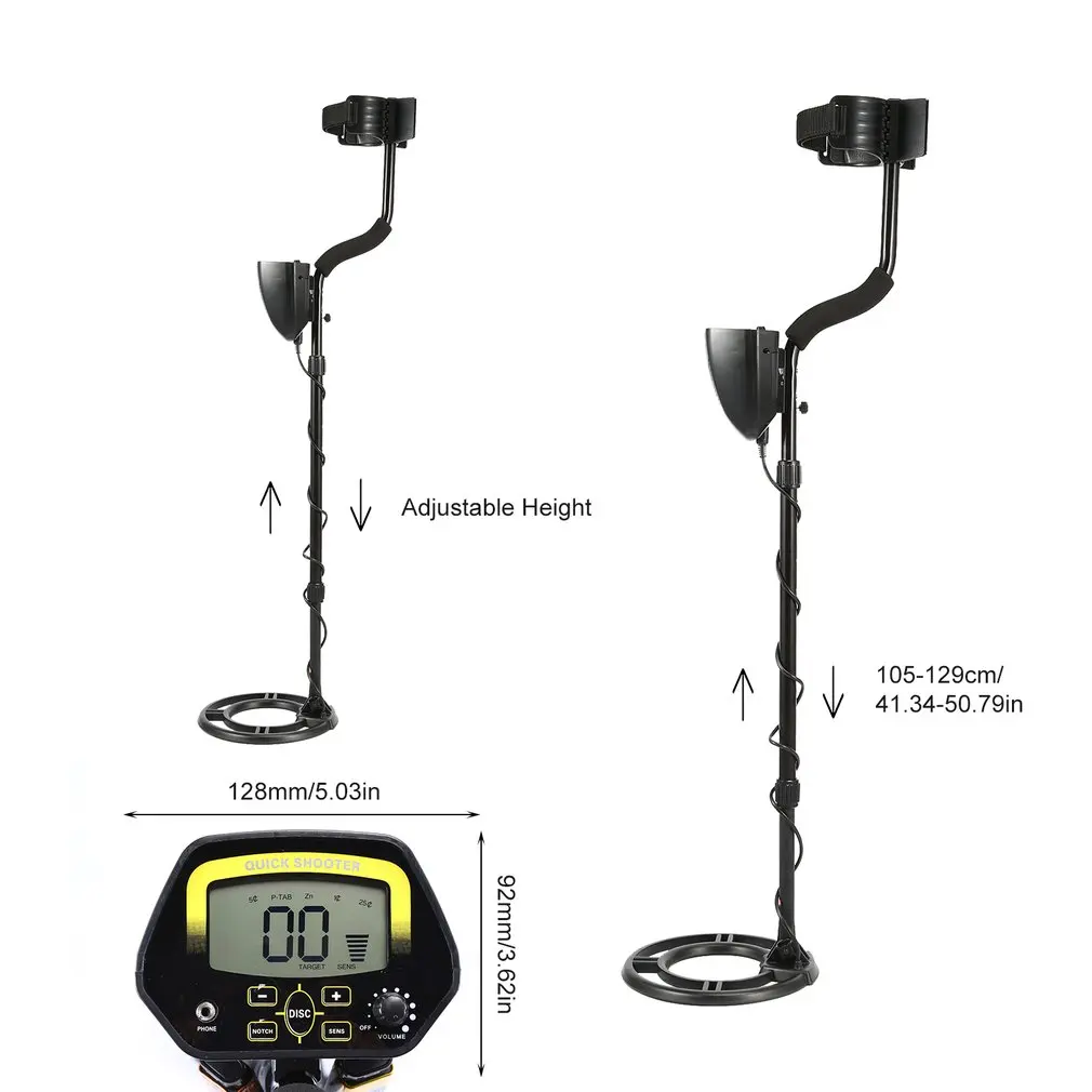 

MD-3030 Portable Underground Metal Detector Treasure Hunter Gold Digger Finder LCD Display with 3 Operating Modes