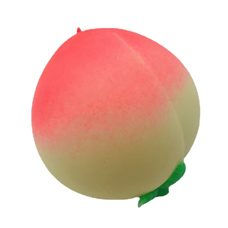 

1Pcs Vent and Decompression Colorful Simulation Peach Toy, Hand Squeeze Anti Stress Relieve Toy for Child Kids