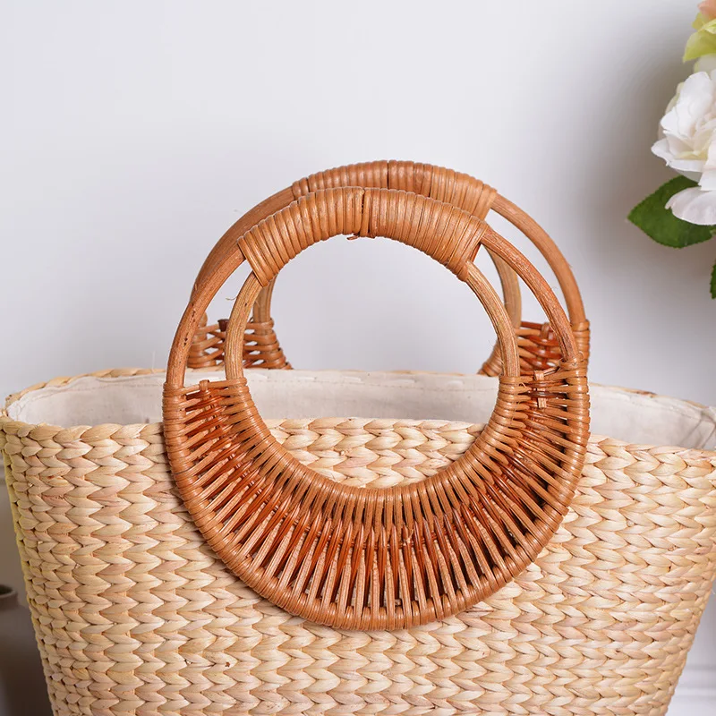 Realer Handbags Woven Straw Bag Women Summer Beach Bags for Travel Handmde Rattan Ladies Luxury Design 2020 Bohemia |