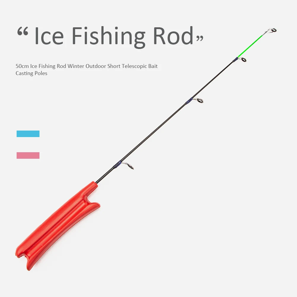 

Winter Ice Fishing Rod Short Telescopic Bait Casting Pole Fishing Accessories Ice Boat Fish Use Fish Equipment