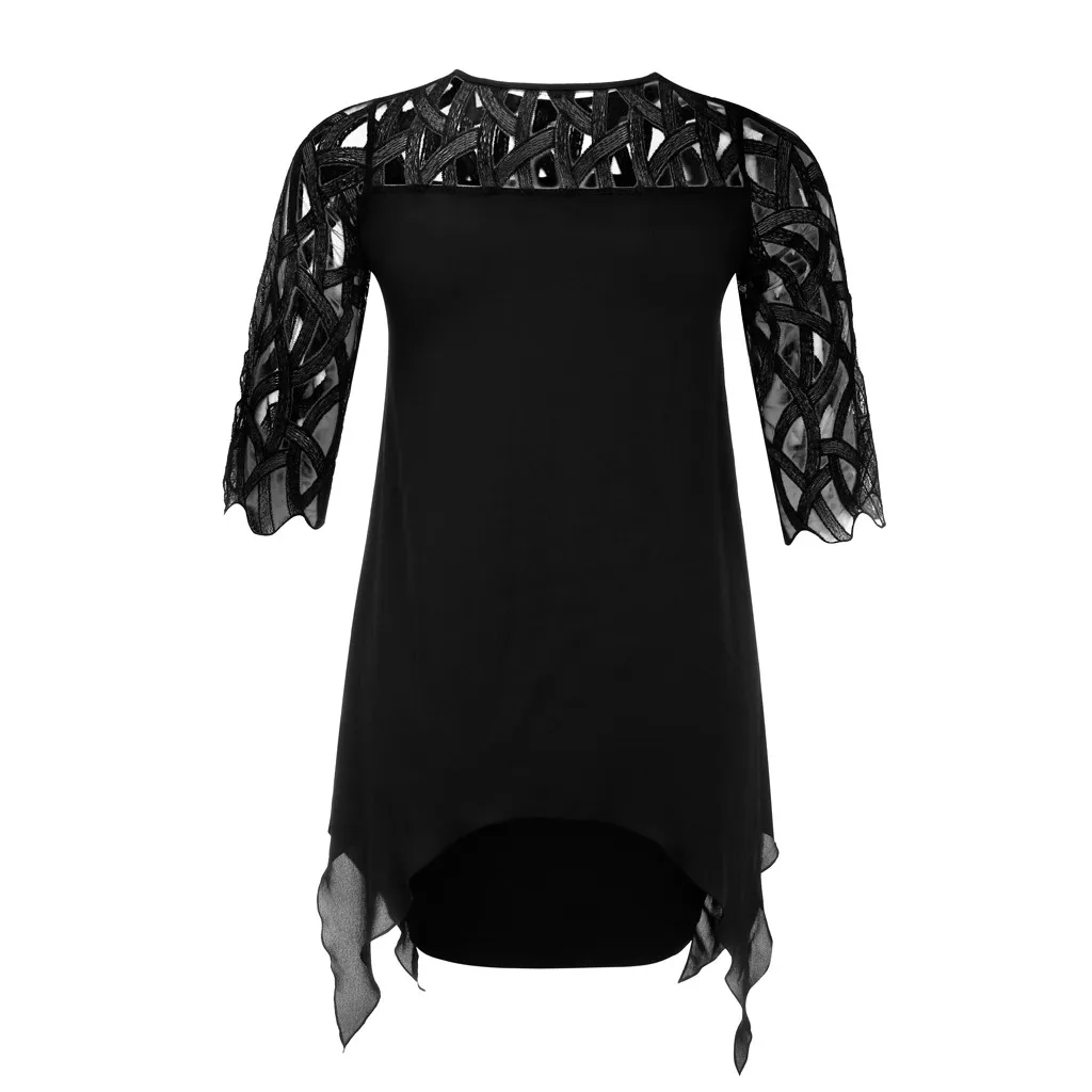 Сетчатое шифоновое Открытое платье для женщин большие размеры L-5XL осенние платья