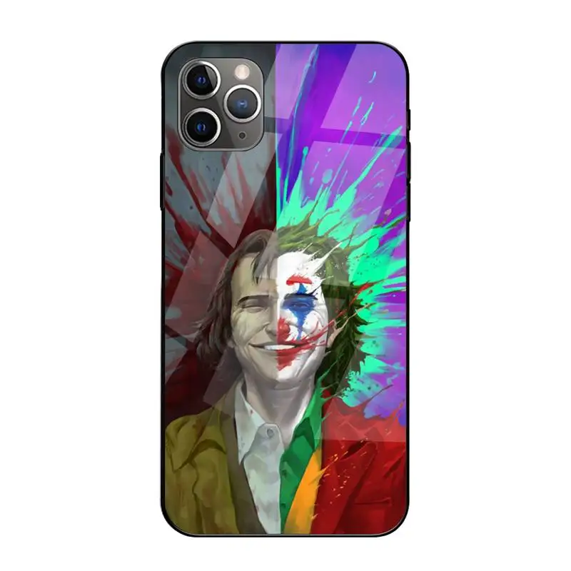 

Cool Joker Anti Fall Phone Case Tempered Glass For Iphone6plus 6S 7 7plus 8 X XS XSmax XR 11 12 Pro Max 12mini