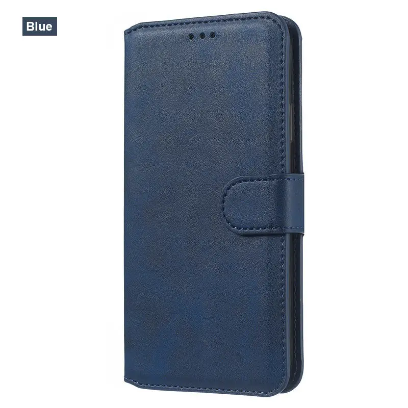 Blue Кожаный чехол-книжка для iphone 7 8, чехол-бумажник, чехол-книжка для iphone 7 Plus, чехол для iphone 8 Plus, роскошный чехол-книжка для телефона - Цвет: Blue