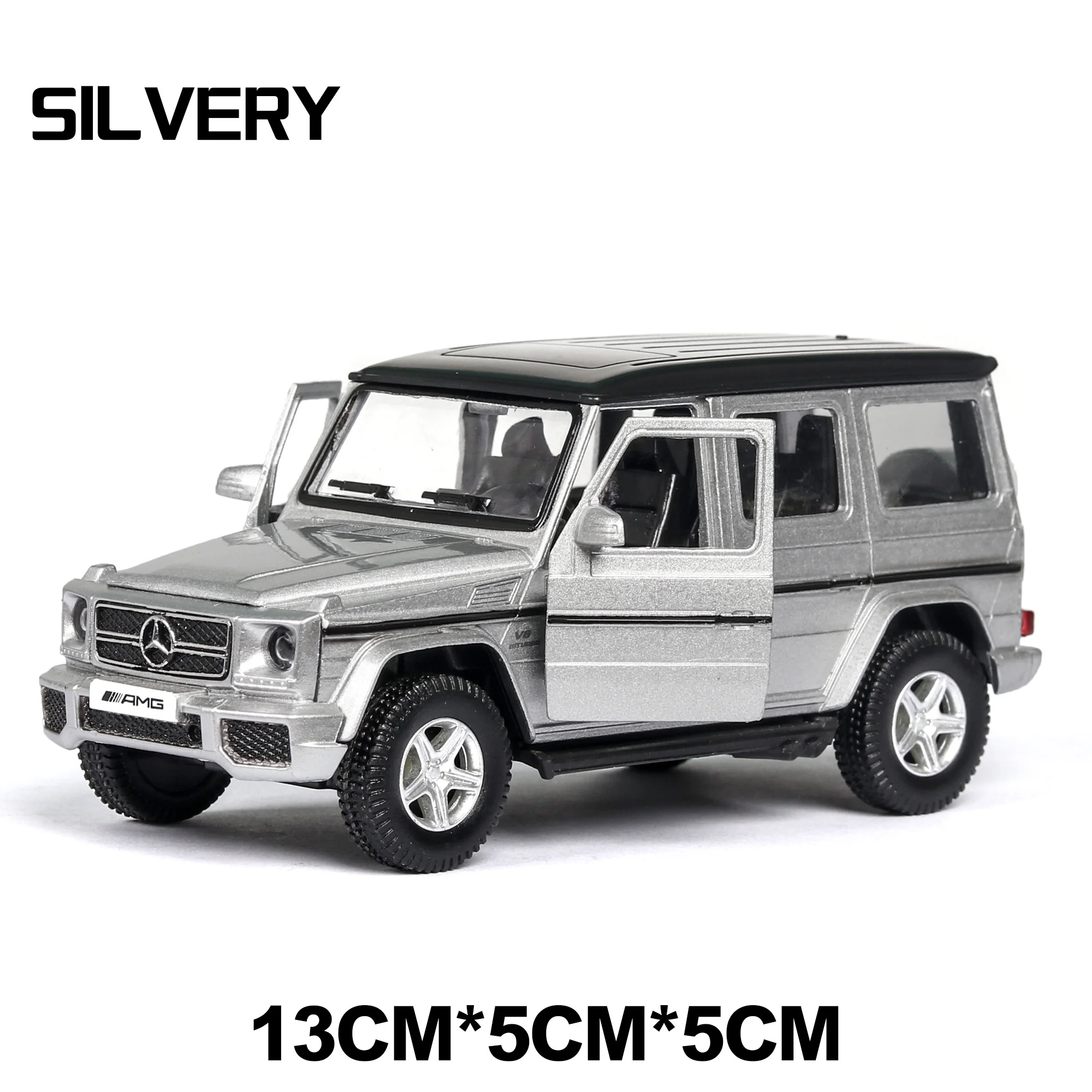 Литая 1:36 мини Mercedes G63 литая модель внедорожника, детские игрушки, игрушка Томас, автомобиль для детей, для мальчиков, флидер, гоночный трек - Цвет: Silver no box