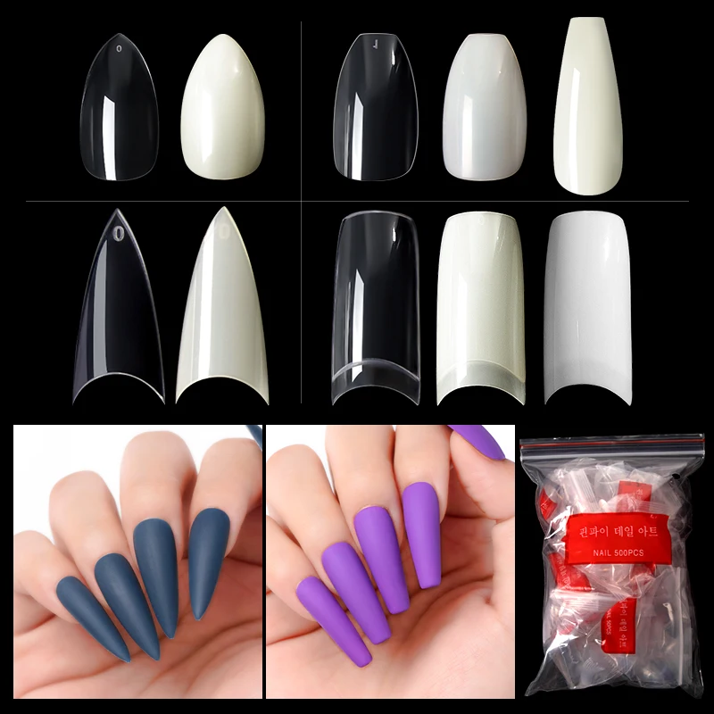 1 упаковка накладных гелевых ногтей плоская форма полное покрытие 10 размеров |