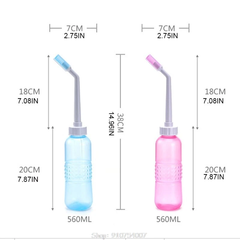 560 мл портативный биде для туалета ручной распылитель 15 унций дорожное с сумкой