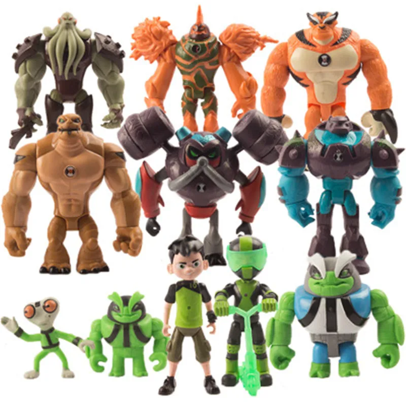 Ben 10 Omnitrix игрушки серое вещество Heatblast Humongousaur Рэт фигурки Детские для детей Gifts6pcs/9