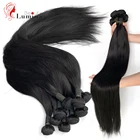 Прямые волосы пряди кости прямые человеческие волосы пряди 30 дюймов 100% Волосы Remy пряди бразильских волос Плетение Пряди человеческих волос для наращивания