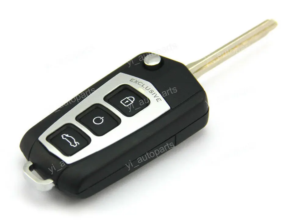 Чехол-книжка для ключа с тремя кнопками складной подходит Hyundai Sonata 06-10 2 цвета