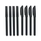 Черная шариковая ручка в виде ракушки, 1-5 шт., автоматический исчезающий стержень, канцелярские принадлежности для студентов в Корейском стиле, ручка для обучения каллиграфии