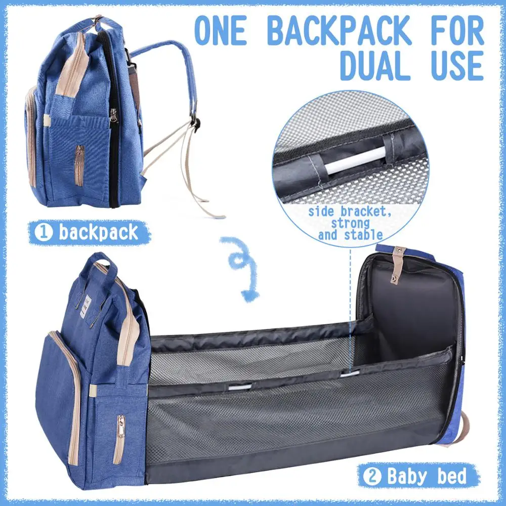 Сумка для мам многофункциональная портативная складная большой рюкзак