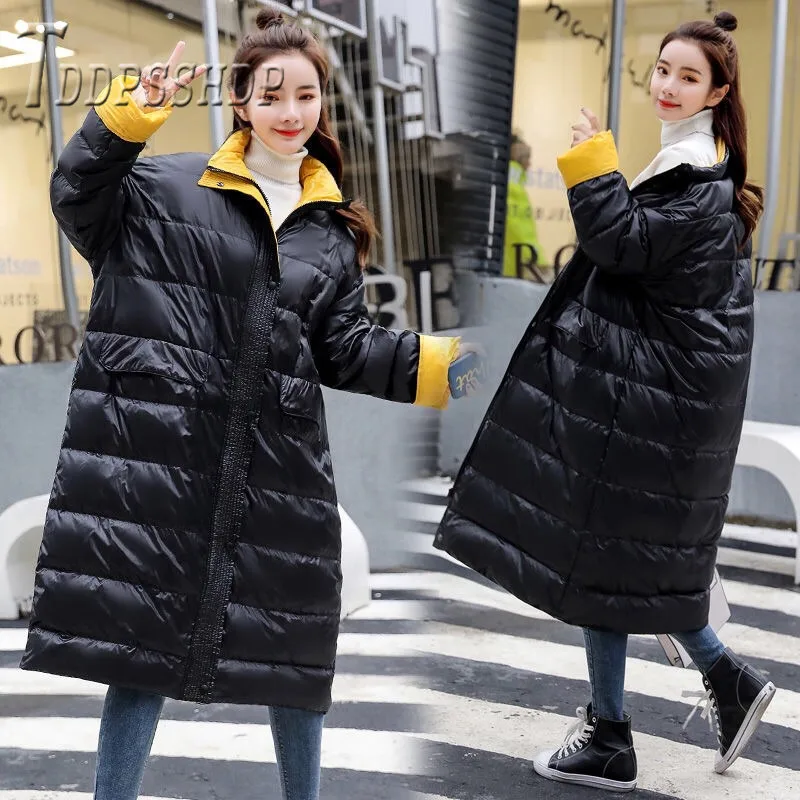 X-long Cotton Padded Female Coat High Quality Warm Womens Parka Winter Parkas