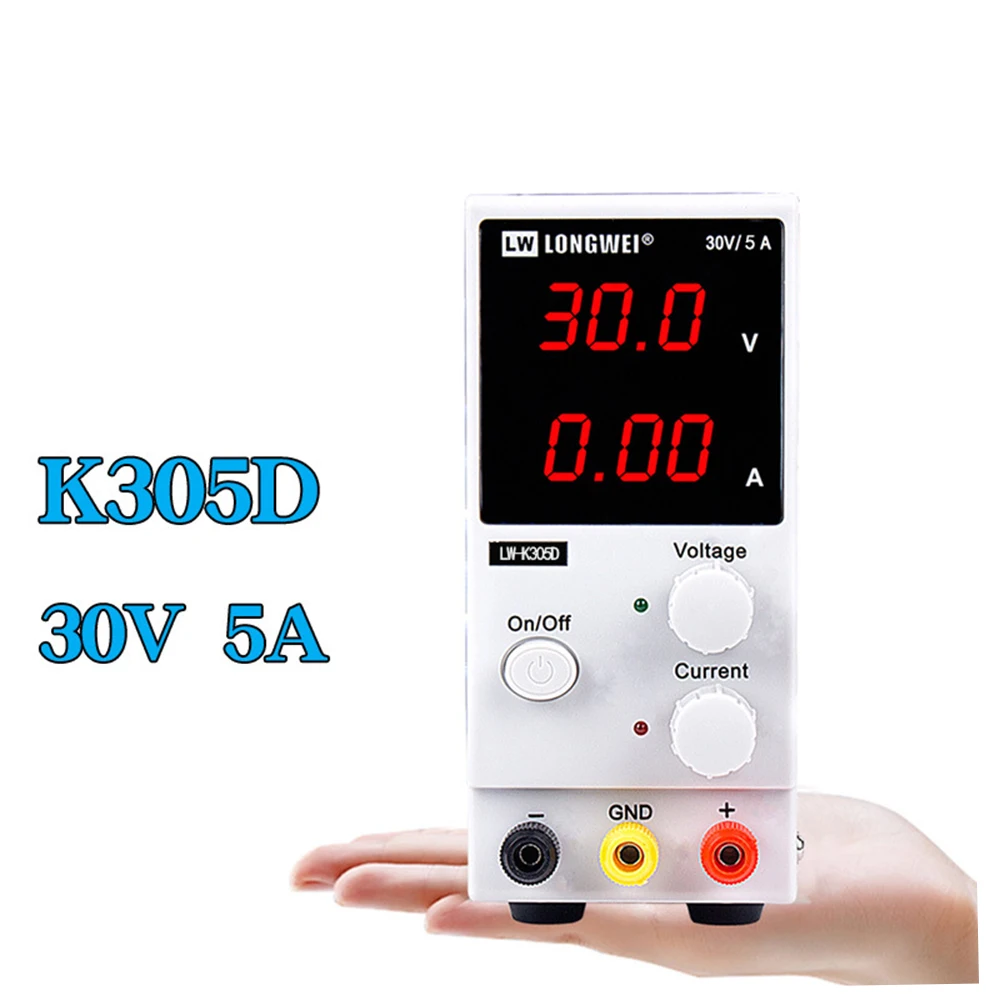 Lw-k305d Mini DC Regulated Power Supply 30v5a Switching Power Supply 305d Power Supply Three Digit Display