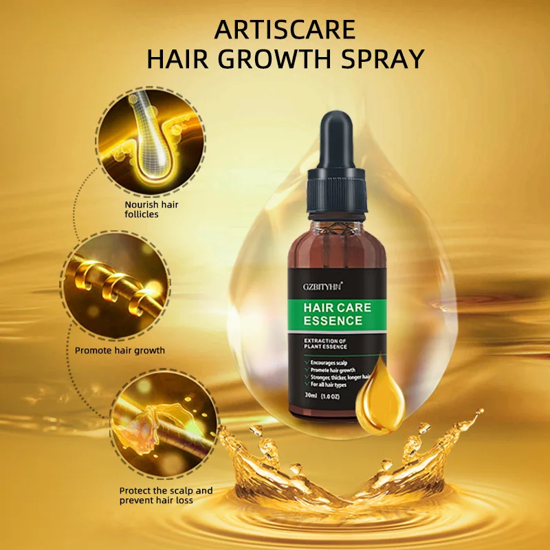 

Hair Growth Essence Spray For Preventing Baldness Consolidating Anti Hair Loss Strong Nourish Hair Roots + Hair Regrowth