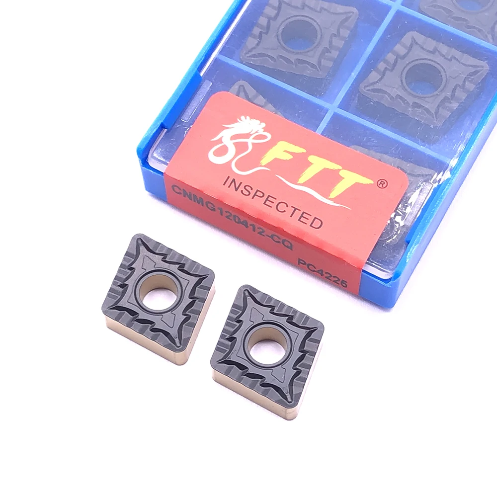 10 шт. Внешние резцы из карбида сменных пластин CNMG120412 CQ PC4225 высокого качества для токарного станка с ЧПУ.