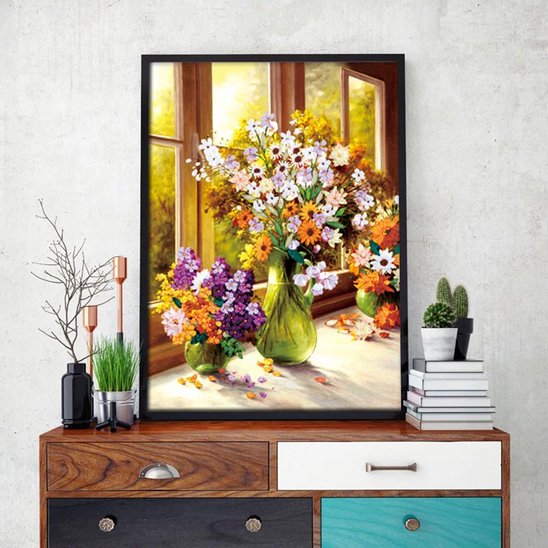 Сделай Сам лента вышивка Картины Легко с цветочным узором Рукоделие Ремесло