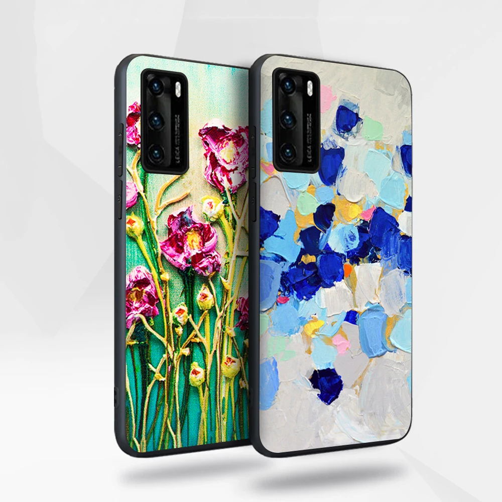 

Art Painting Panda Case for Huawei P40 P30 P20 Honor 30 20 10 30S Mate 40 30 20 Lite Pro P Smart Plus 2019 Soft TPU Phone Fundas