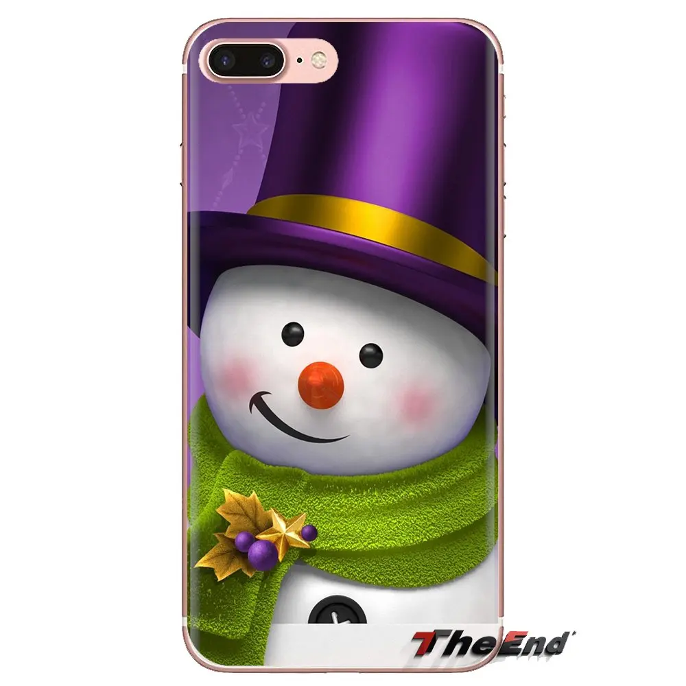 Рождество Санта Клаус Снеговик прозрачный чехол из материала tpu для спортивной