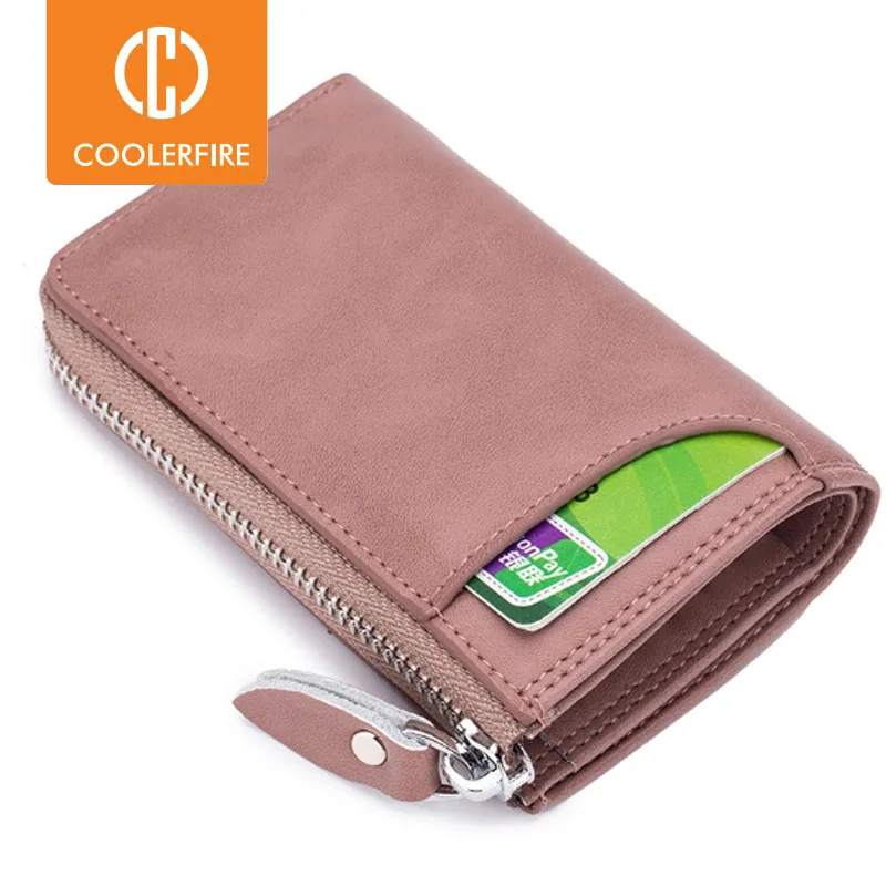 

Fashion Elegant Women Short Leather Wallet Portable Solid Color Purse Hot Female Change Purse Lady Clutch PJ041