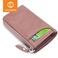 fashion elegant women short leather wallet portable solid color purse hot female change purse lady clutch pj041