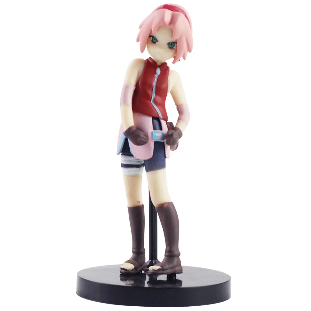 7-10cm 5pcs/set Naruto Shippuden Kakashi Sasuke Sakura Anime PVC Action Figure Collection Mini Model Toys Gifts Brinquedos | Игрушки и