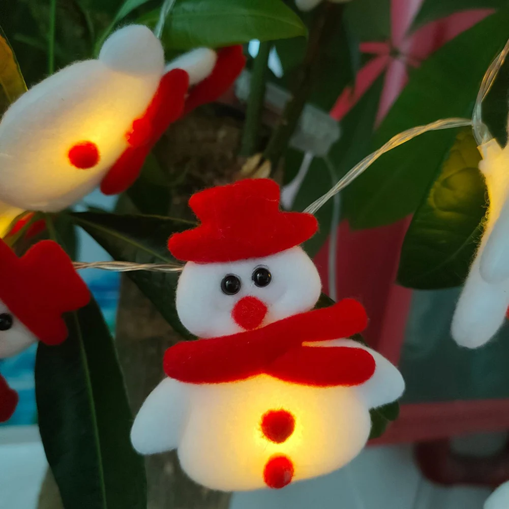 

Свадебные домашние украшения 2 м 20LED ночные светильники Снеговик сказочные лампы для рождественской свадебной вечеринки окна