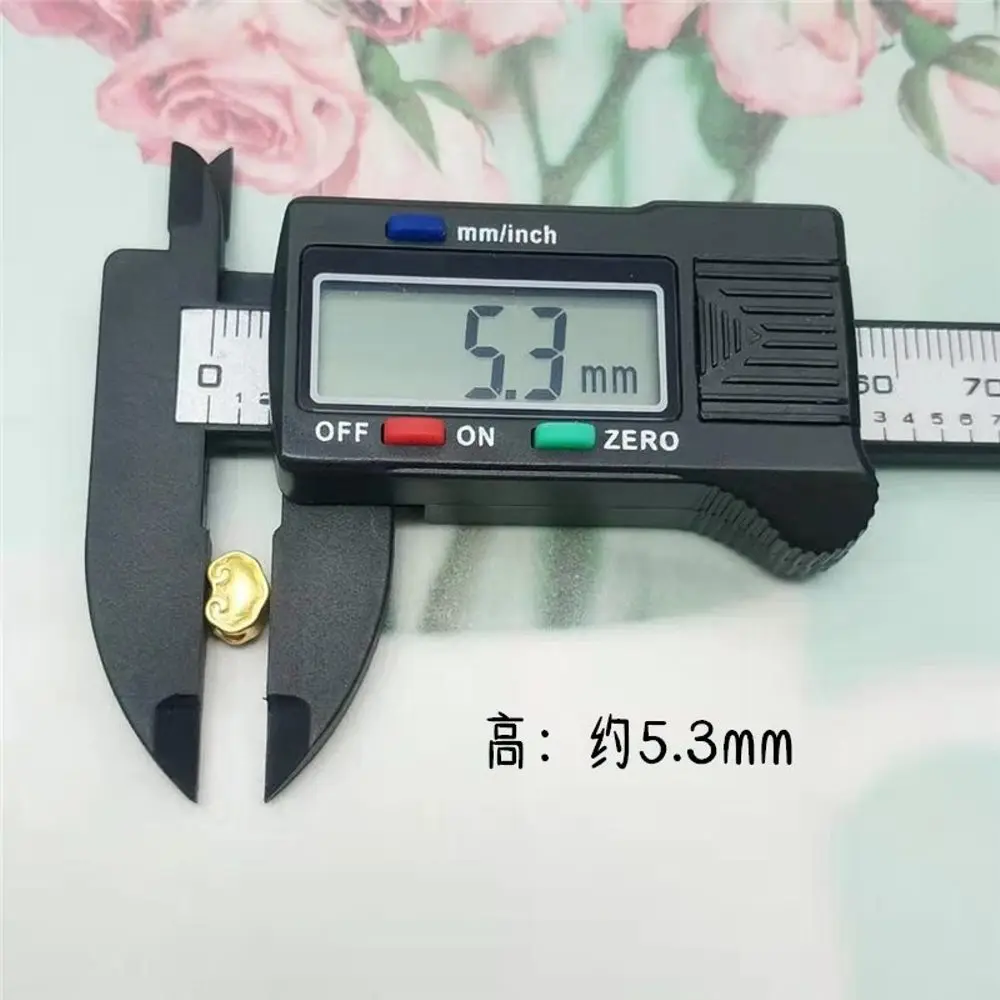 Бусина из желтого золота 999 пробы 1 шт. 24 К для самостоятельного изготовления