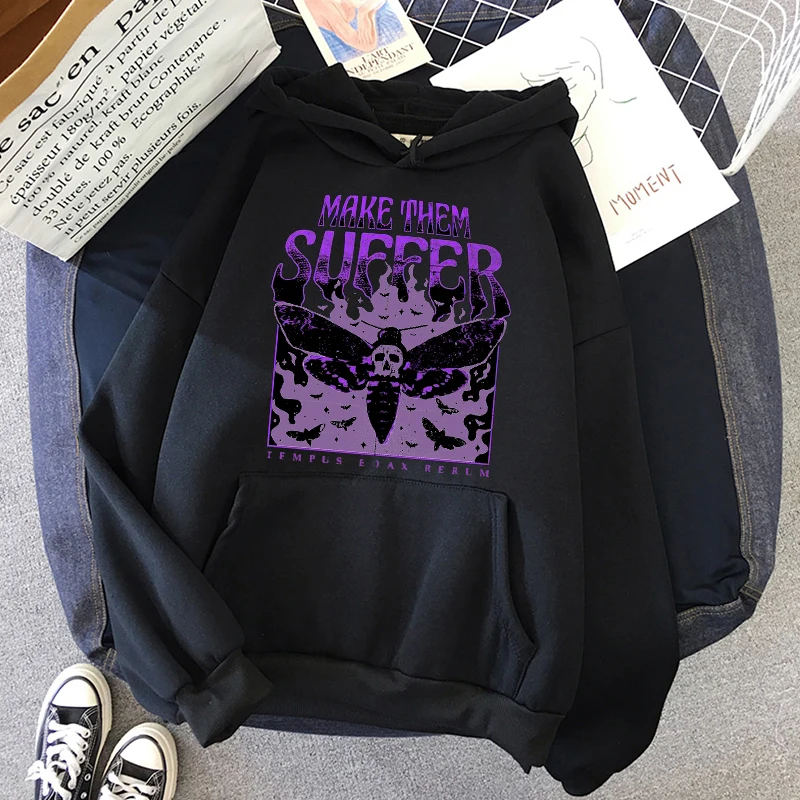 

Womens Sweatshirt with A Hood Long Sleeve Casual Warm Hoodie Pullover Clothes Hoodies punk 2021 New Oversized Sweatshirts Women