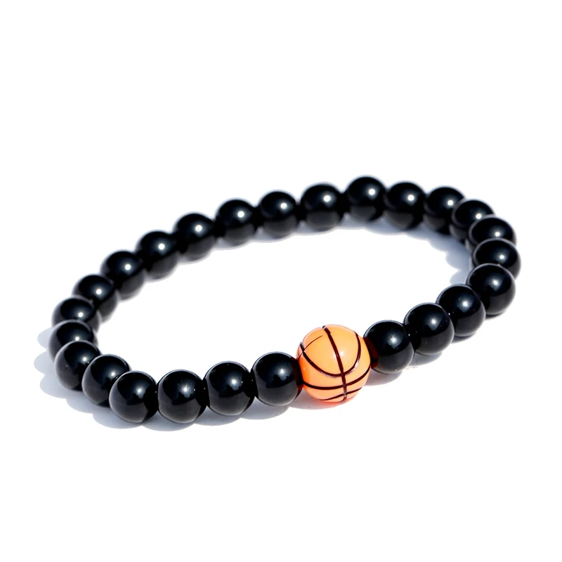 2019 Charm Basketball Beads Bracelet Men Homme Classical Natural Stone Women Jewelry Pulseras | Украшения и аксессуары