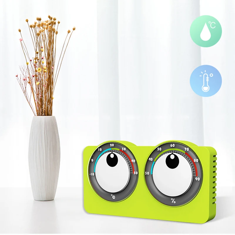 

simple convenient Cute Digital Thermometer Hygrometer Monitor Indoor Small Room Thermometer Gauge Home Room
